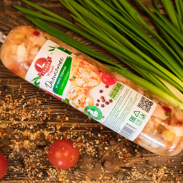 Деликатес из мяса курицы в желе с овощами 0,5 кг, 8 шт