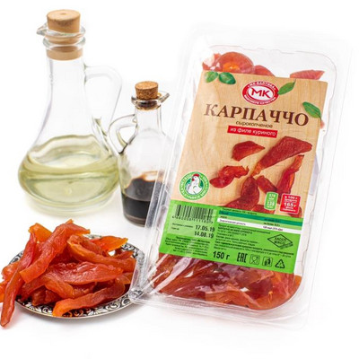 Продукт из мяса птицы с/к «Карпаччо» охлажденный 0,150 гр